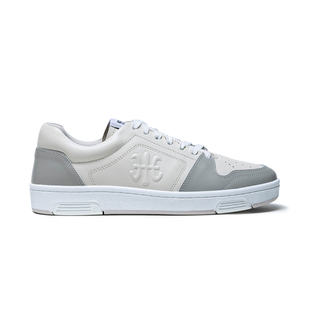 Gray leather tennis shoes sale