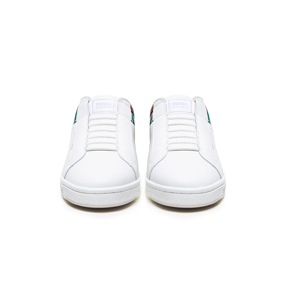 Men's Icon OG White Green Red Logo Leather Sneakers 01943-041