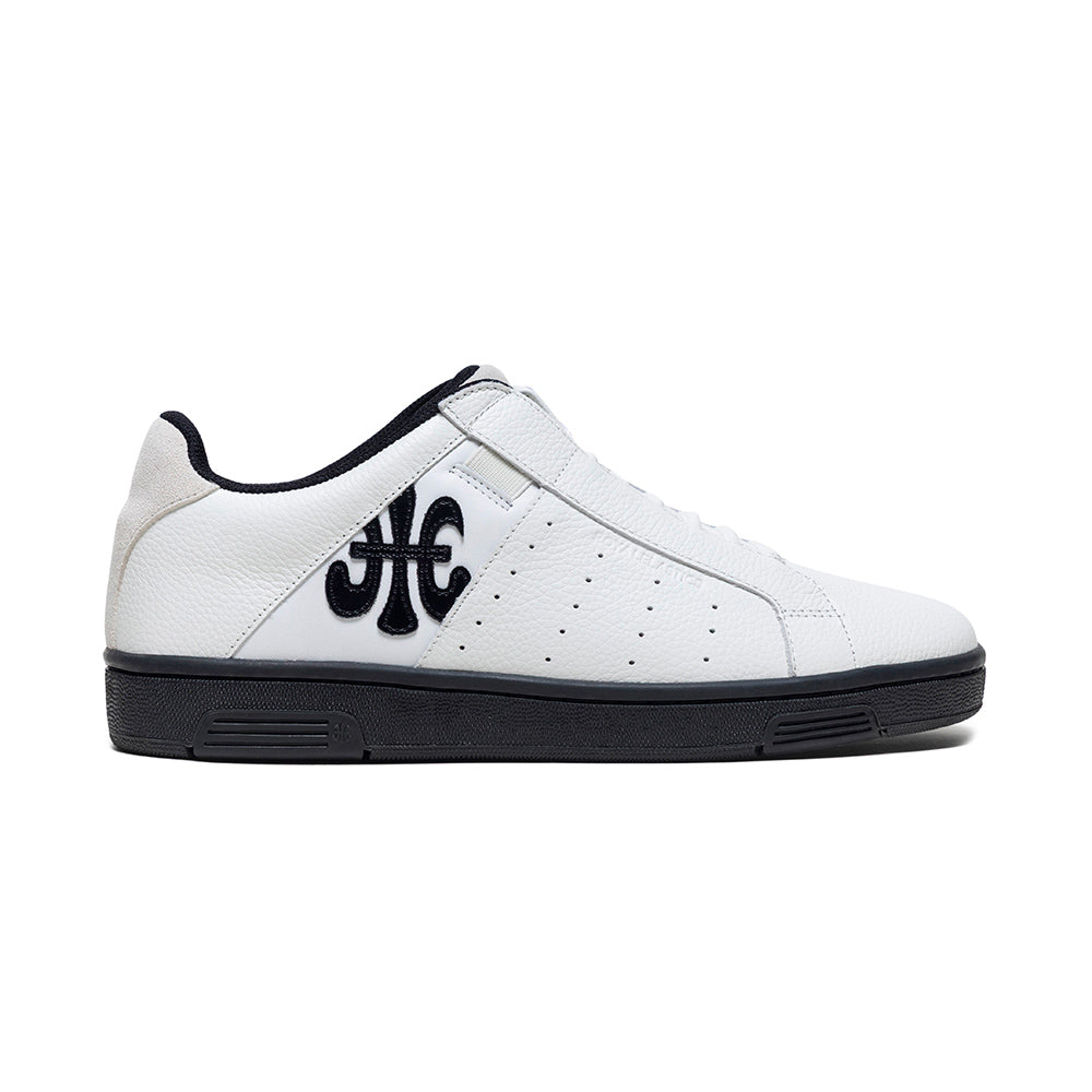 Men's Icon OG White Black Logo Leather Sneakers 01951-009