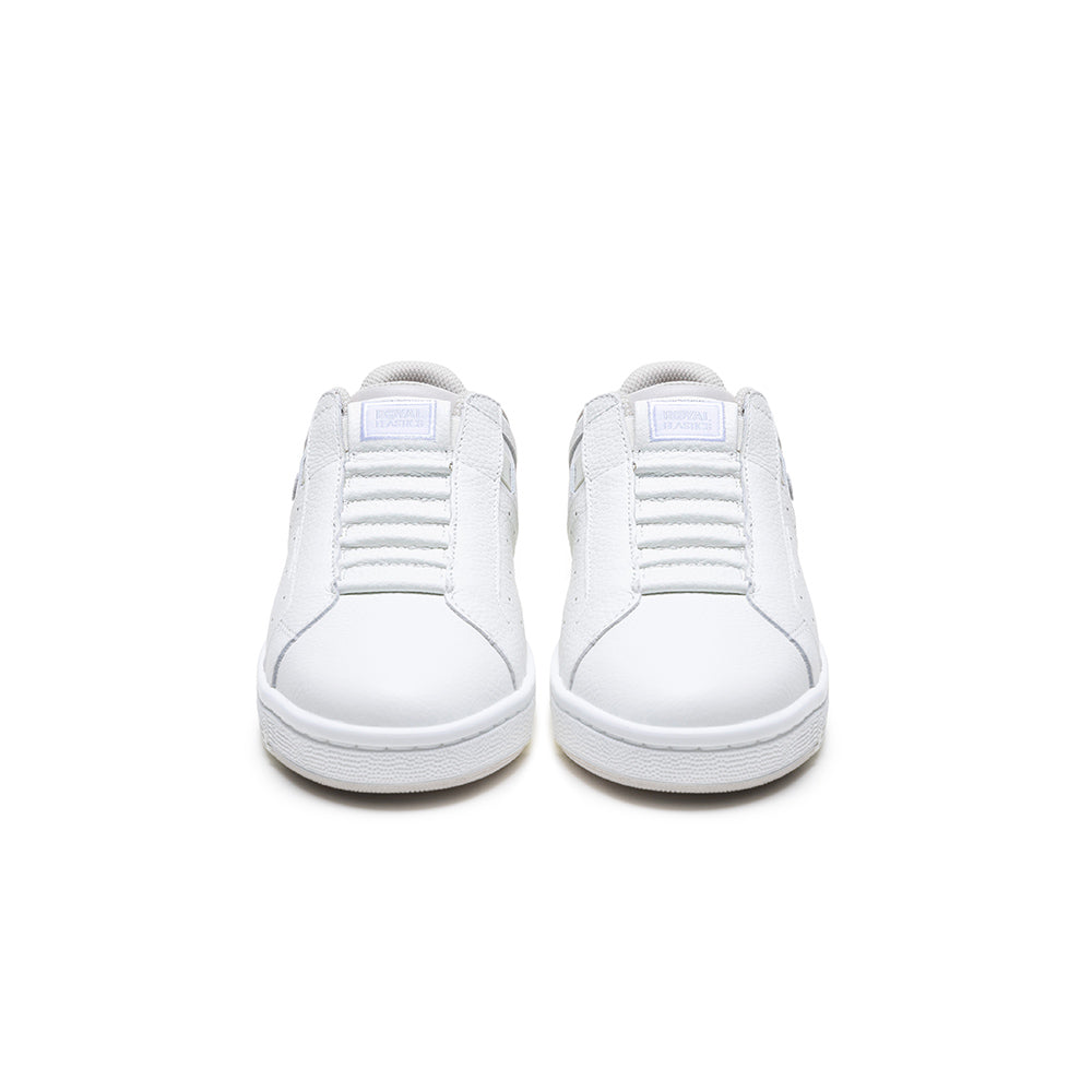 Women's Icon OG White Silver Logo Leather Sneakers 91951-008