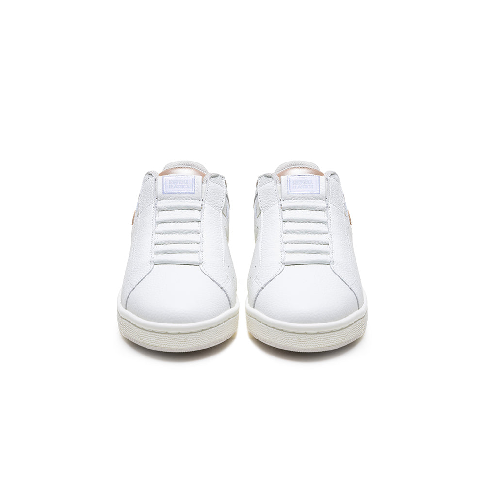 Women's Icon OG White Gold Logo Leather Sneakers 91951-070