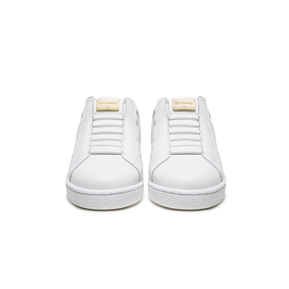 Women's Icon Lux White Pink Leather Sneakers 92551-001