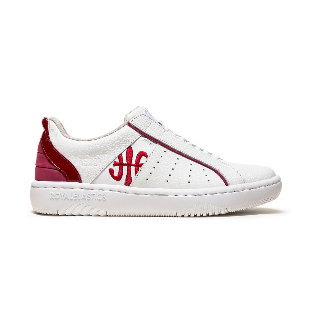 Women's Icon 2.0X White Red Leather Sneakers 96351-011