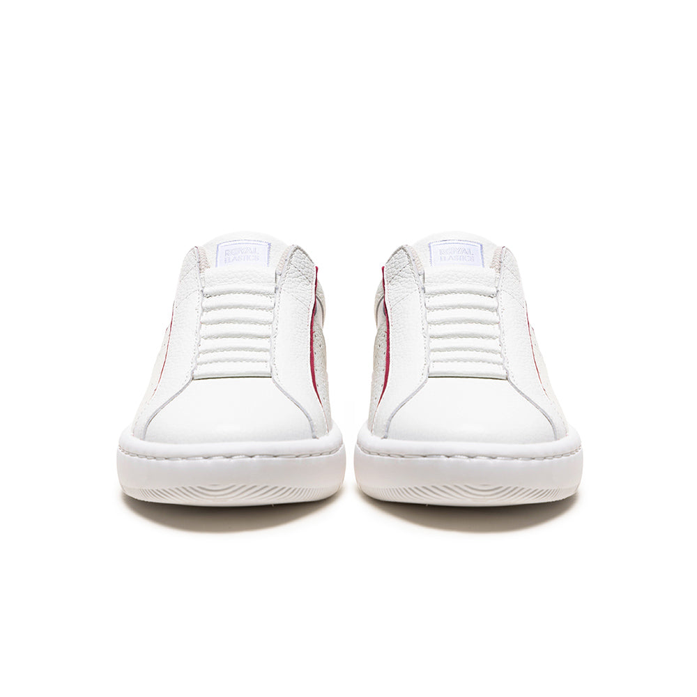 Women's Icon 2.0X White Red Leather Sneakers 96351-011