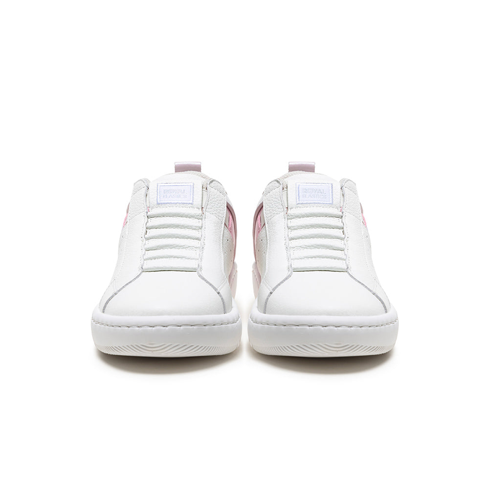 Women's Icon 2.0 White Pink Logo Leather Sneakers 96551-001