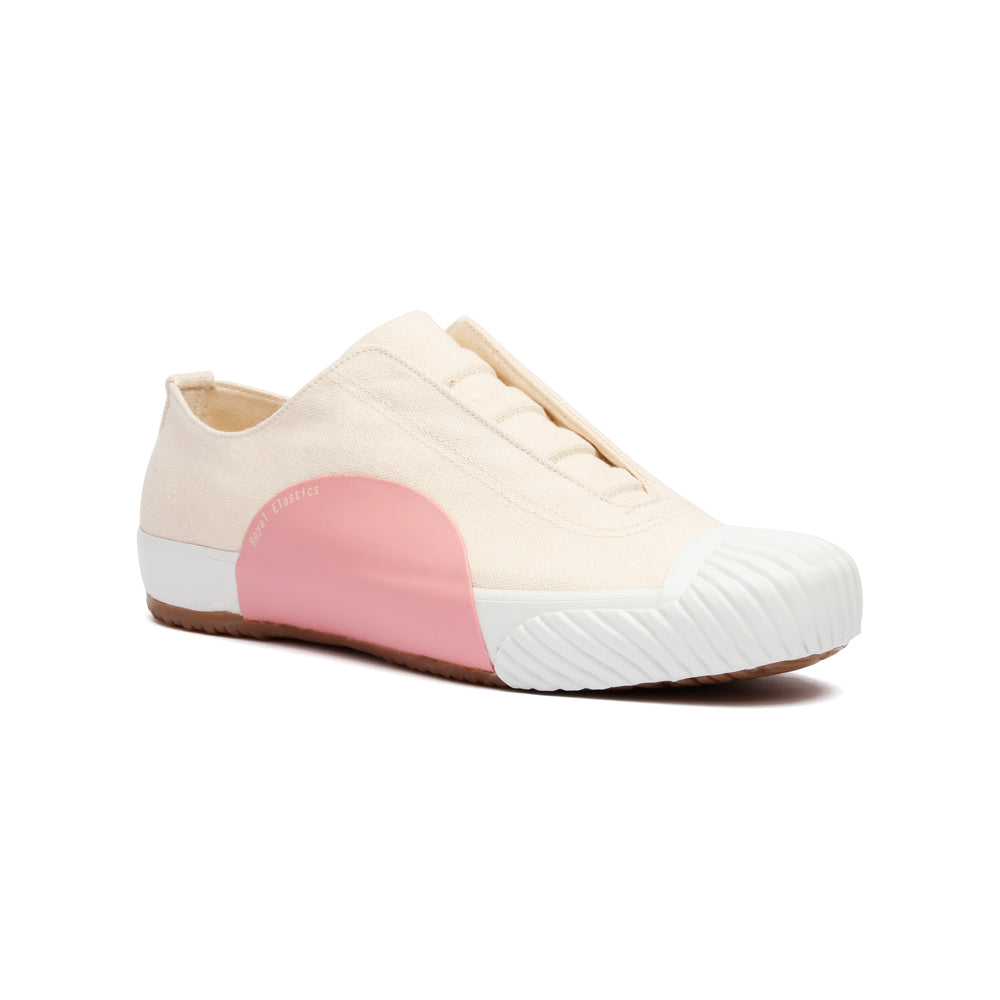 Women's New York Beige Pink Canvas Low Tops 93982-010 - ROYAL ELASTICS